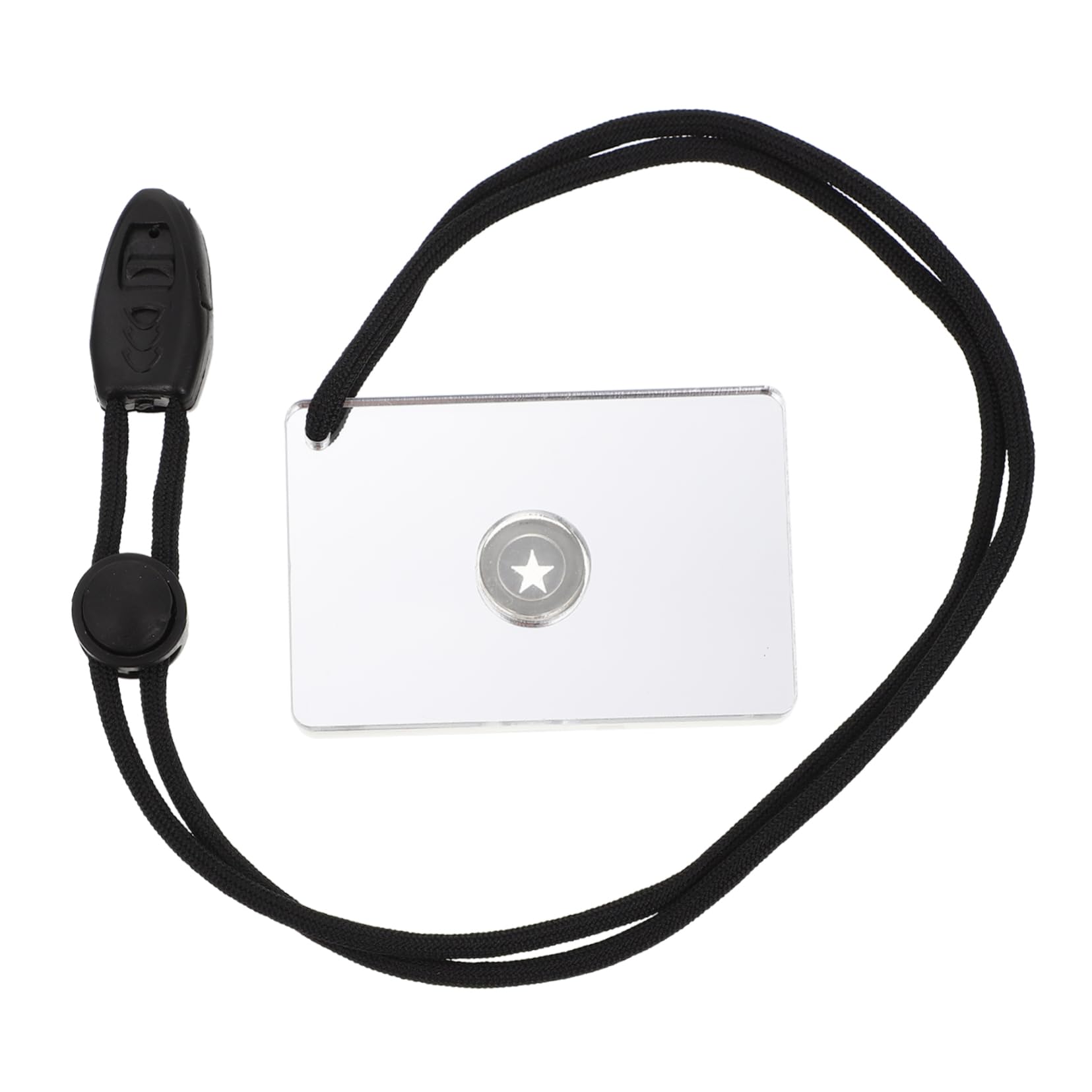 Happyyami Noctilucence Signal Mirror Portable Outdoor Emergency Mirror Durable Reflector for Camping Hiking and Survival Activities Lightweight Wear Resistant Design