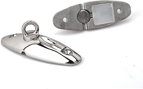 Miniatura 8 de Juego de 2 perchas de liberación rápida para guardabarros marinos, juego de colgadores de guardabarros de acero inoxidable 316, colgador de