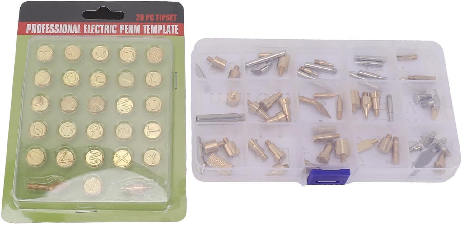 84pcs Wood Burning Tips Tool Kit Brass Carving Iron Tip Set for Pyrography Crafting Wood Leather Paper Gourd DIY Projects Beginners Experts Hobbyists