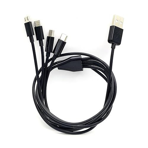 Miniatura 9 de Cable de carga múltiple, cable de carga múltiple USB a tipo-Ccable de alimentación micro USB, cable de alimentación portátil de 39.4 in39.37 pulgadas