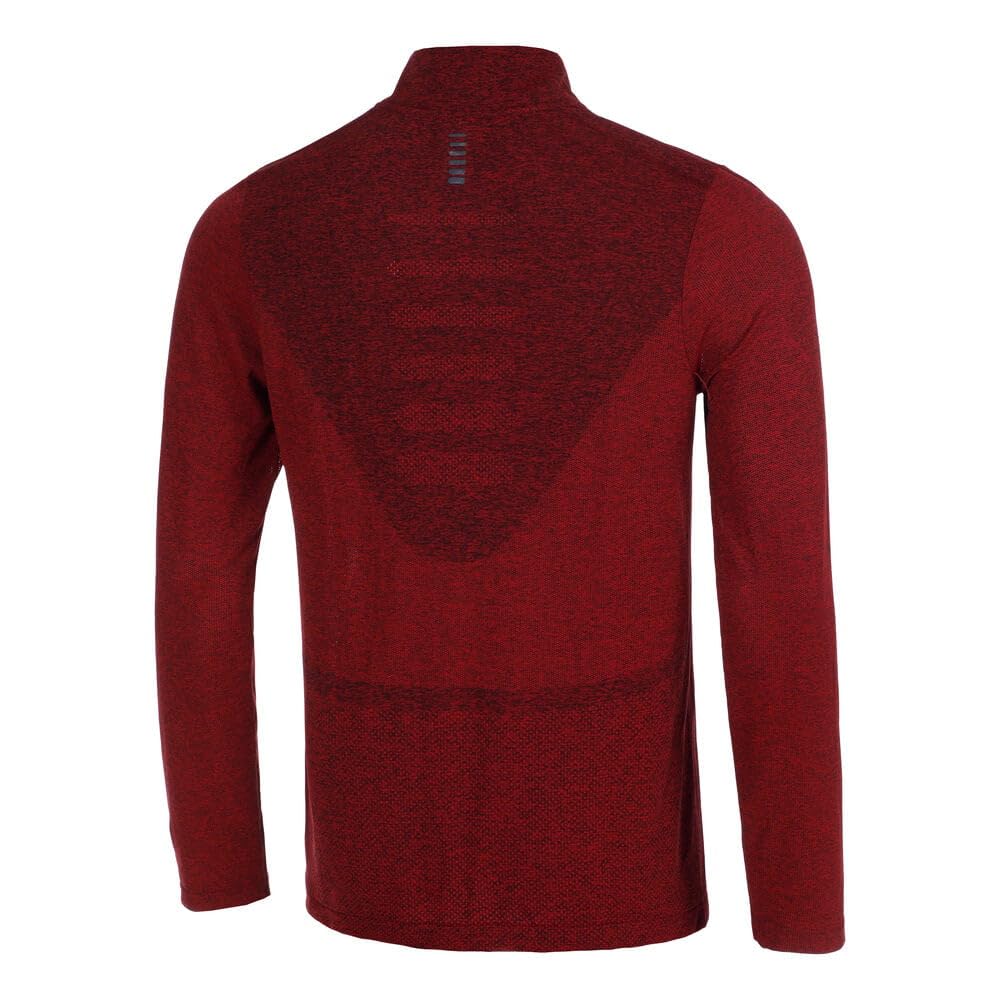 Under Armour Herren Seamless Stride 1/4 Zip Laufbekleidung Laufshirt Racer Red - Rot L