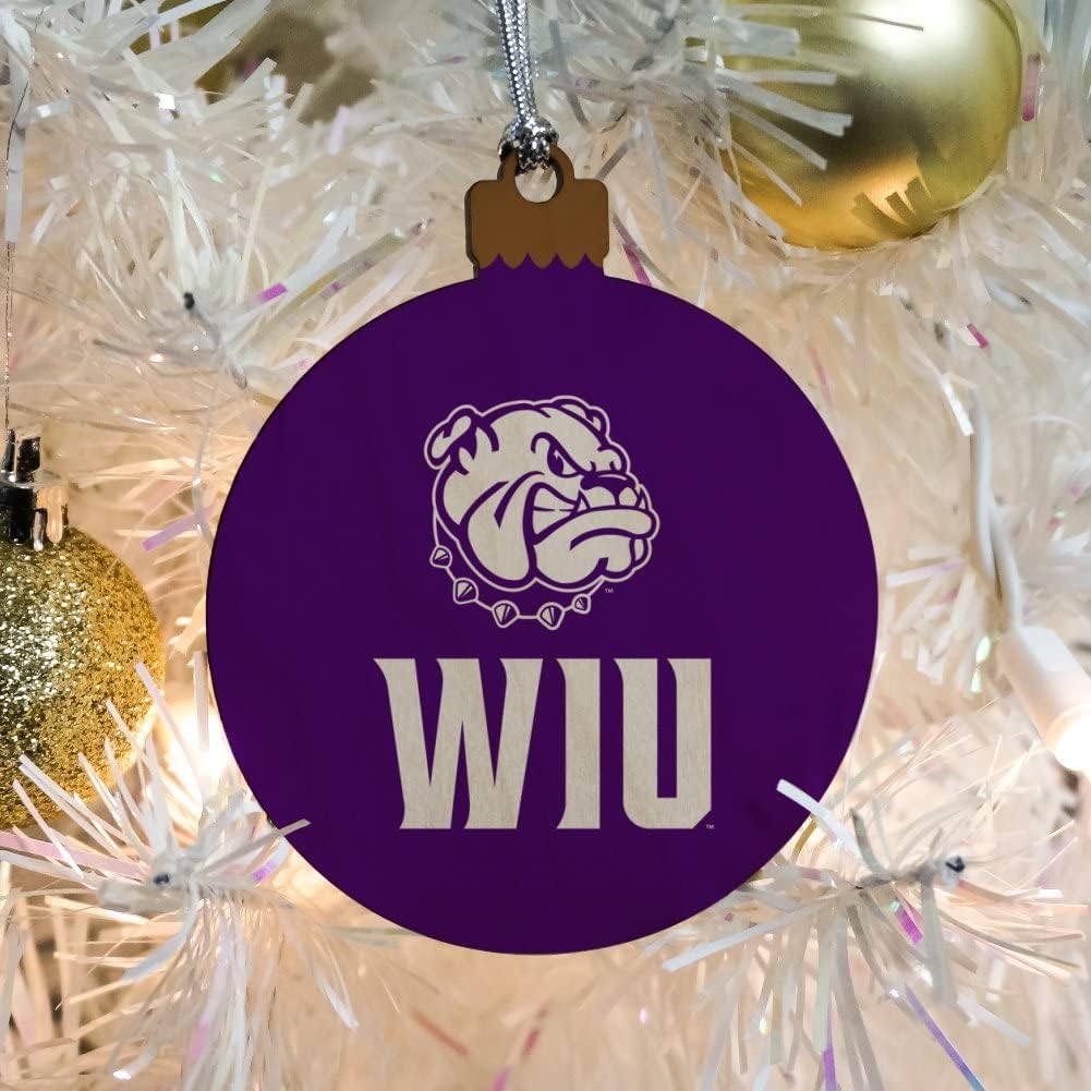 GRAPHICS & MORE Western Illinois University Leathernecks Logo Wood Christmas Tree Holiday Ornament - Image 5