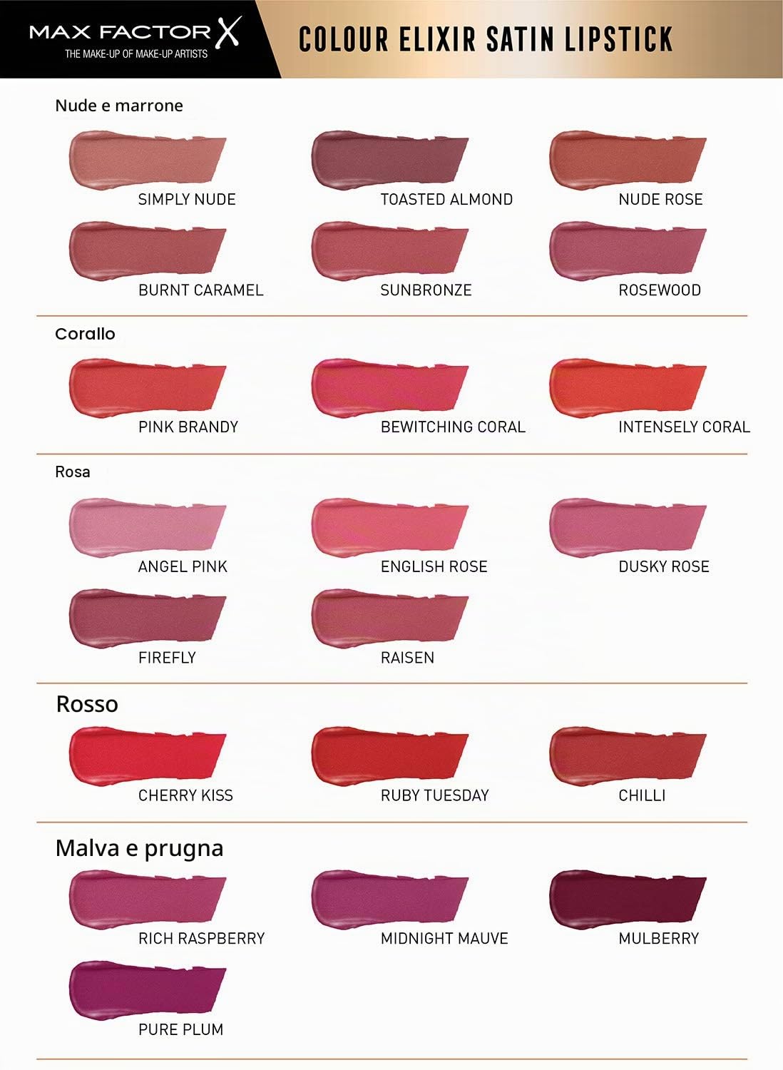 Max Factor Rossetto Stick Colour Elixir, Formula Idratante e Volumizzante a Lunga Durata, 025 Sunbronze, 4 g