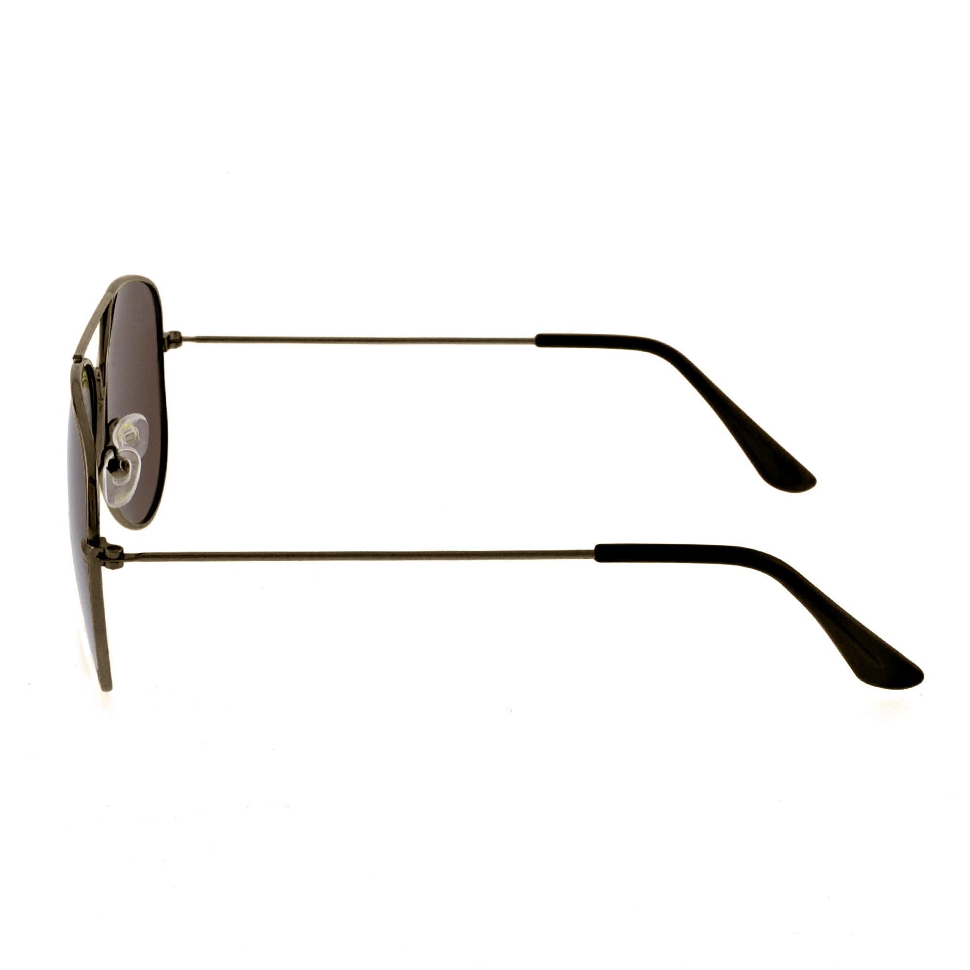 AUGEN Unisex polaryzacyjne klasyczne okulary przeciwsłoneczne lotnicze z brązową oprawką i brązowymi soczewkami (3025), brązowo-brązowe, M