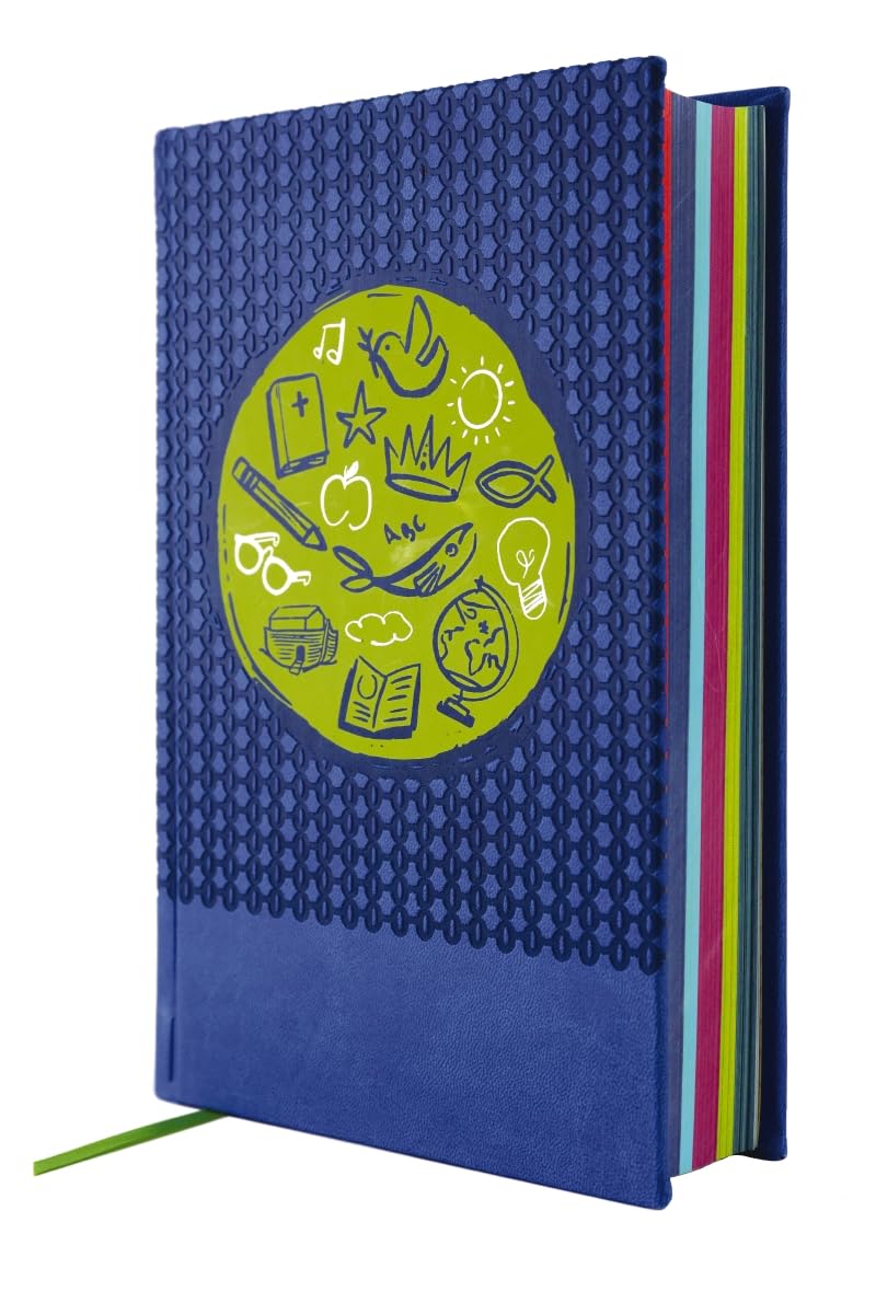 NIrV, Tiny Theologians Bible, Leathersoft over Board, Blue, Comfort Print: A Beginner’s Guide to the Bible – for Kids