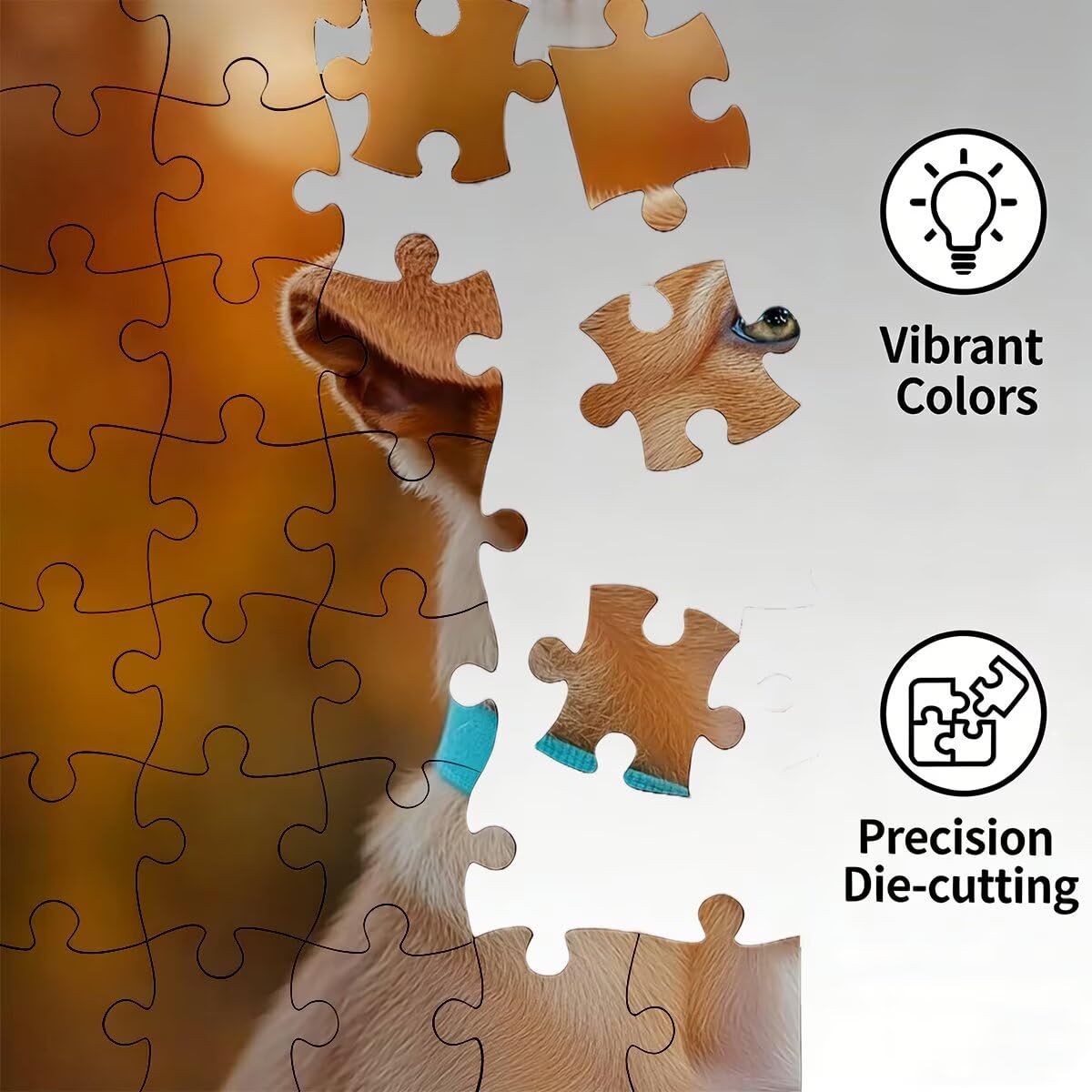 Puzzle 2000 elementów psa, puzzle zwierzęta dla dorosłych, klasyczne puzzle gry edukacyjne do aktywności rodzinnej, najwyższej jakości drewniane puzzle z pudełkiem na prezent dla mężczyzn i kobiet