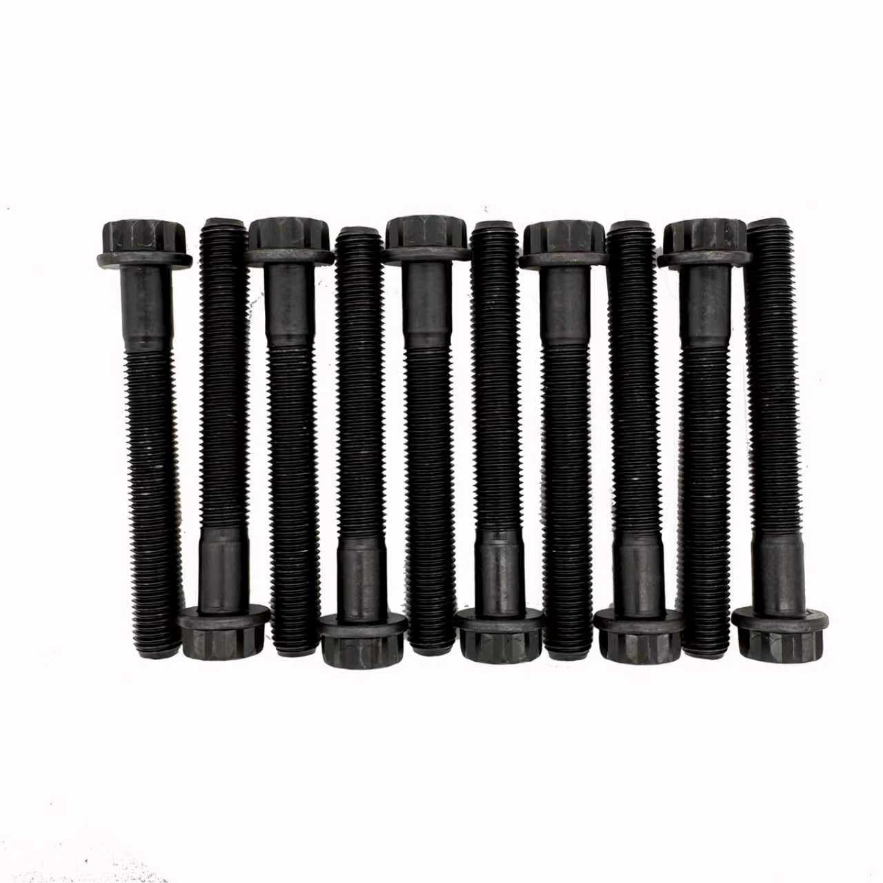 2111425000 10pcs 3 Inch Engine Crankshaft Main Bearing Cap Bolt for Kia Stinger Optima SPOR-Tage, Hyundai Santa Fe Tucson Replacement 21114-25000