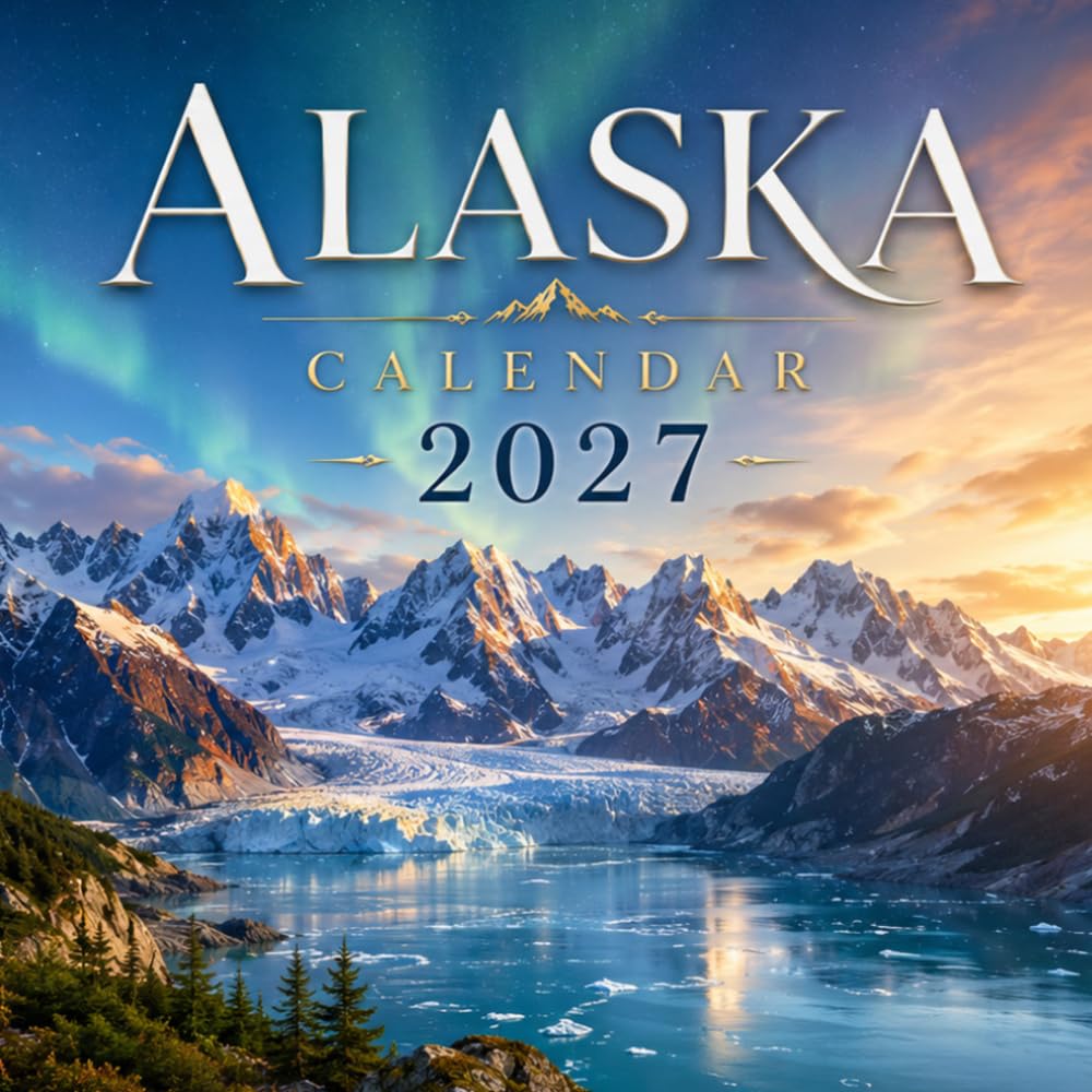 Alaska Calendar 2027: 15-Month Planner | Scenic Destinations with Place Names