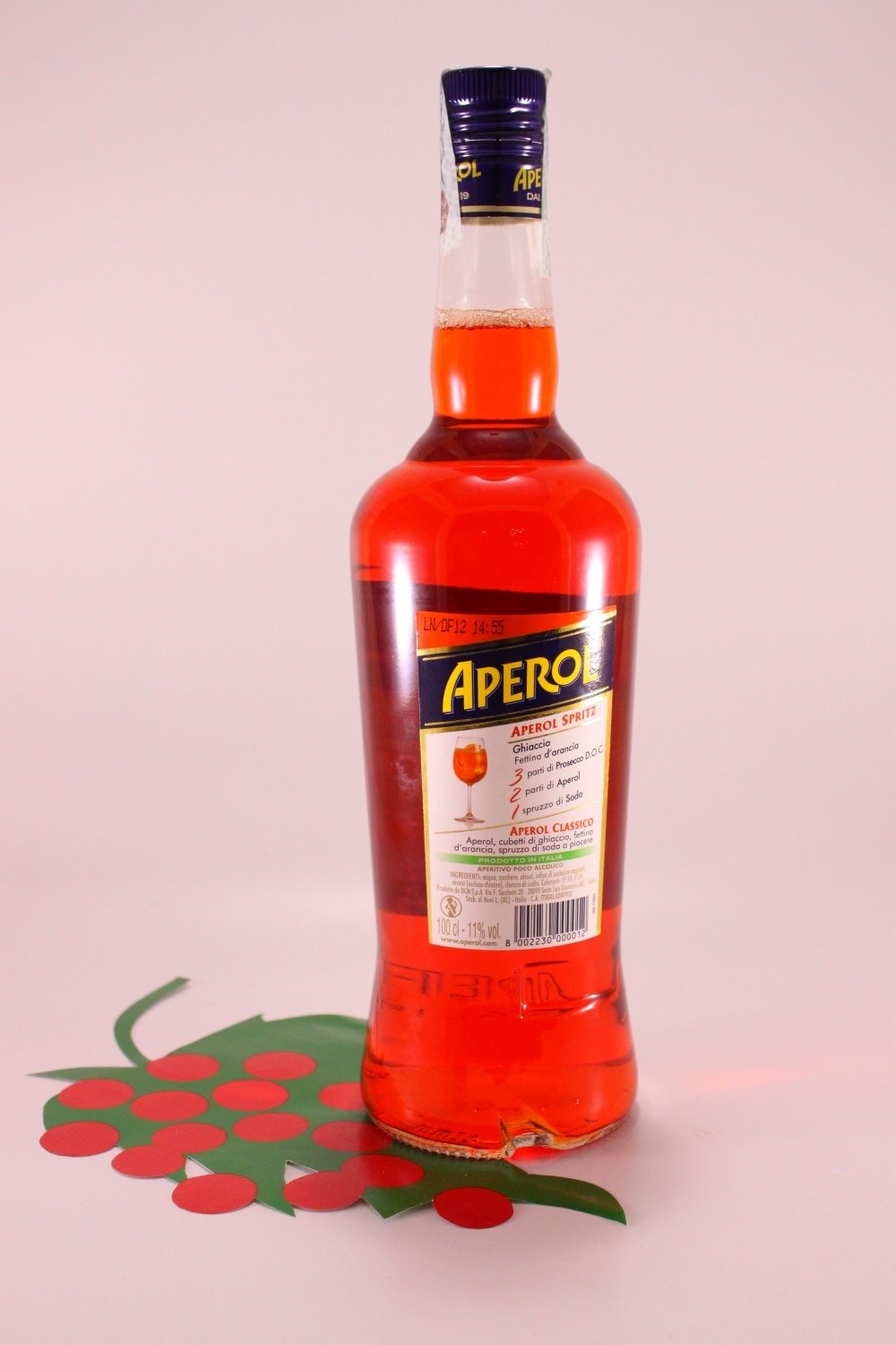 APEROL BARBIERI APERITIVO PEQUEÑO ALCOHÓLICO 1L