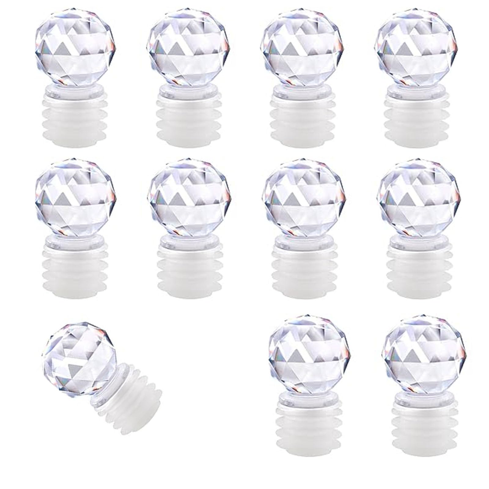 10 tapones para botellas de vino con tapón hermético de silicona irrompible para champán, licores, bebidas, boda, evento de degustación de vino, fiesta, bar (10)