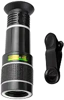 Lente teleobjetiva móvel 20X lente telescópica para smartphone com suporte de clipe para a maioria dos telefones celulares