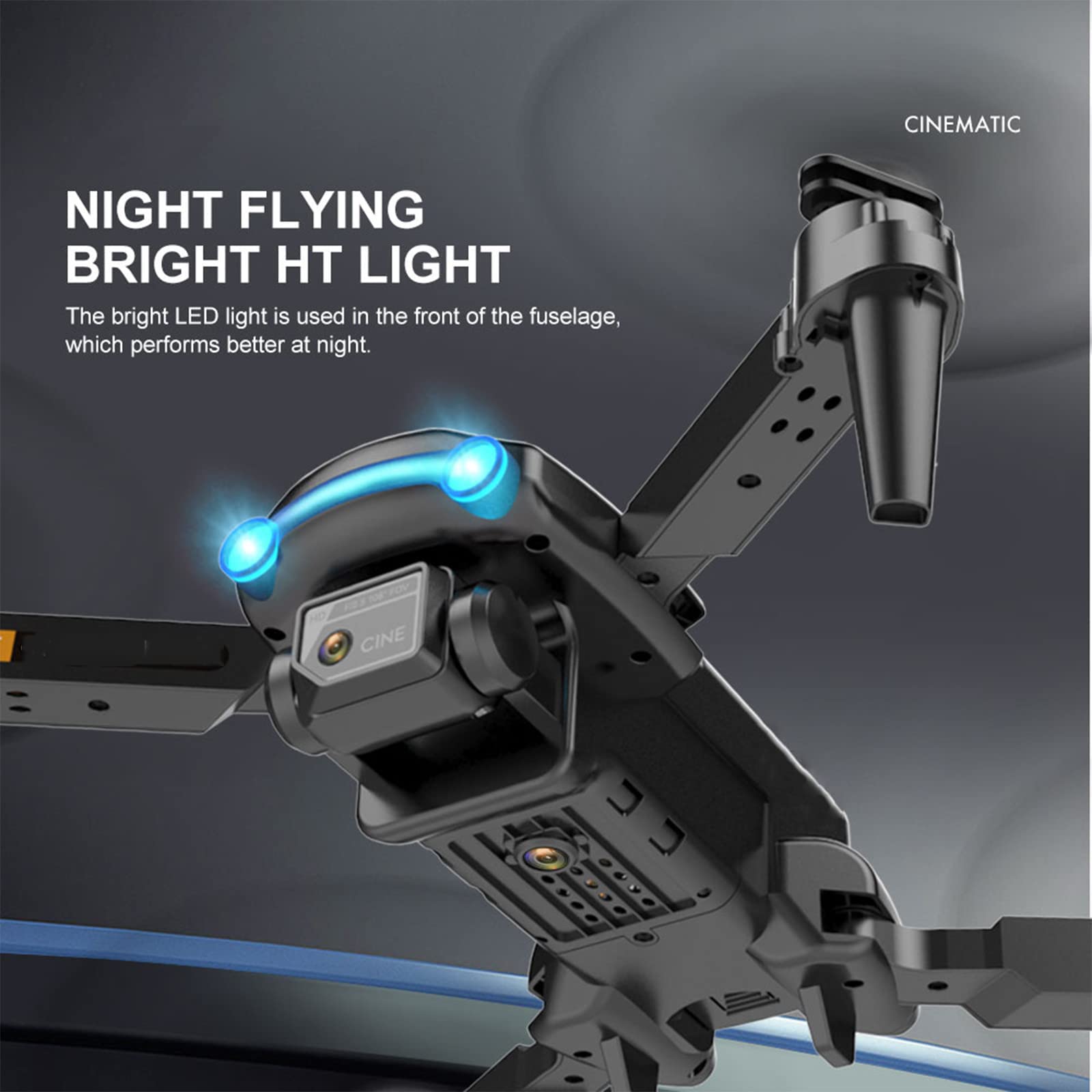 Drone con Doppia Fotocamera 4K, quadricottero RC Mini UAV Pieghevole, con Video Live FPV WiFi, prevenzione Intelligente degli Ostacoli, per Principianti Bambini Adulti