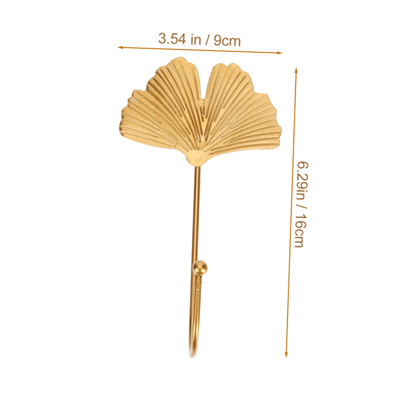 Alipis 6piezas Ganchos Adhesivos Forma De Dorada Para Colgar Pared Decoración Para Hogar y Oficina Para Dormitorio Cocina y Baño
