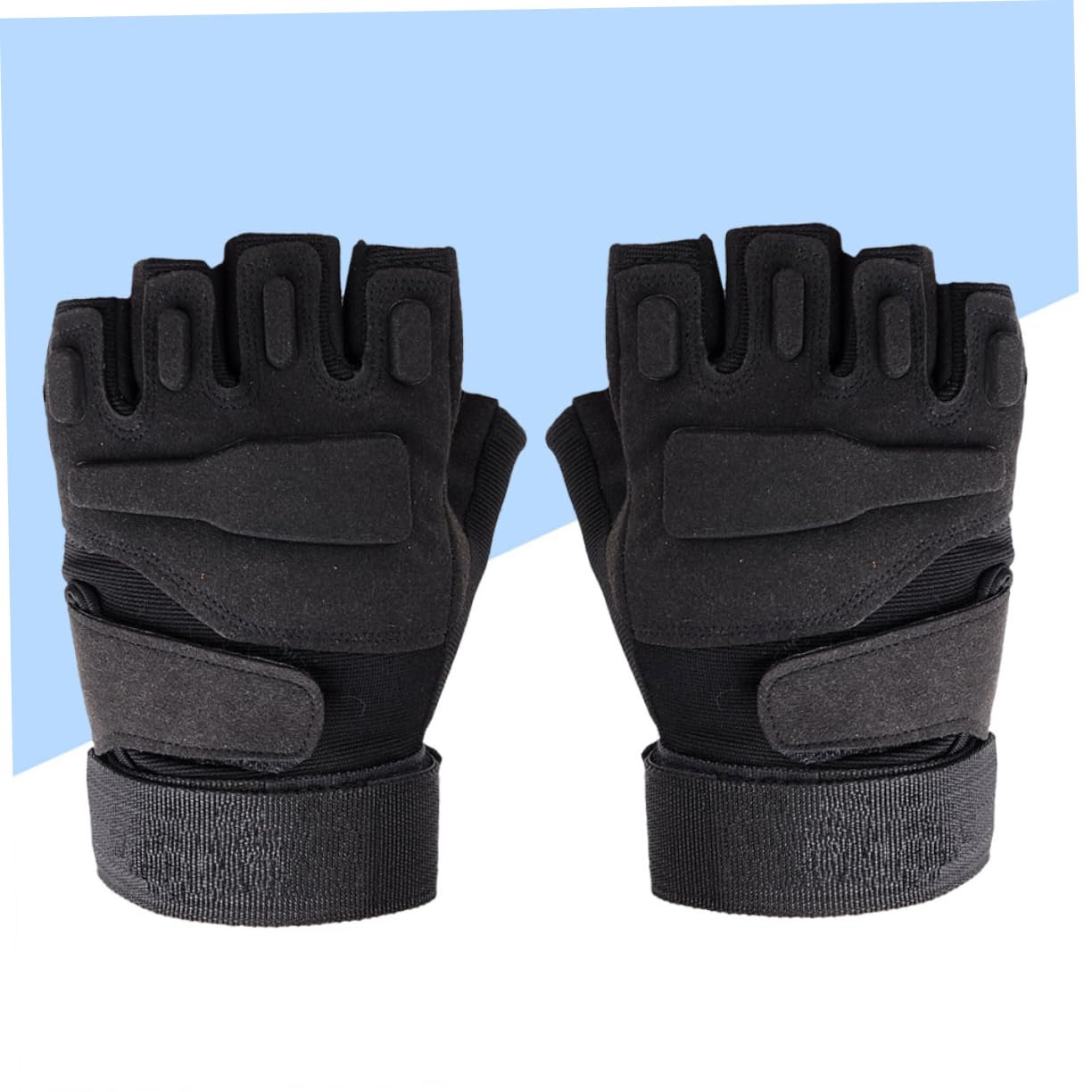 VANZACK 3stücke Half Finger Fahrradhandschuhe Atmungsaktiv Und Schockabsorbierend Für Outdoor-Sportarten Wie Radfahren Laufen Und Angeln XL Schwarz rutschfest Und Schweißabsorbierend