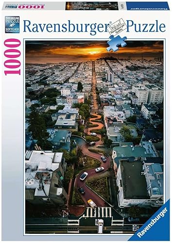RAVENSBURGER Rompecabezas 16732 de Lombard Street, Ravensburger 16732 San Francisco, 1000 piezas, multicolor