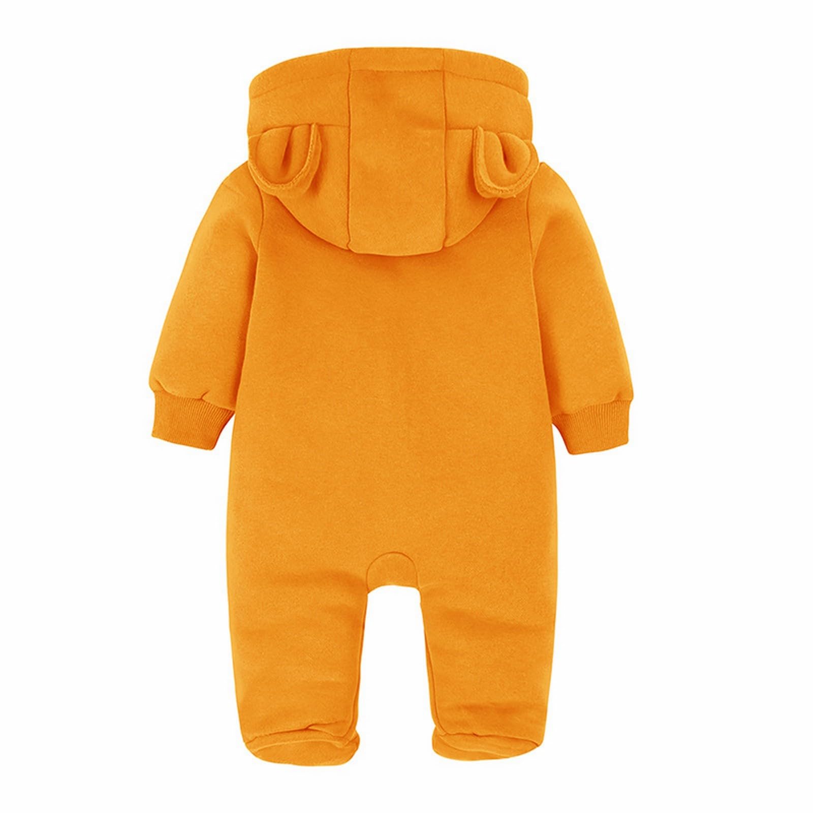 Amazon.com: Baby Fluff𝘆 Jumpsuit Hooded Fleece Rompers Long