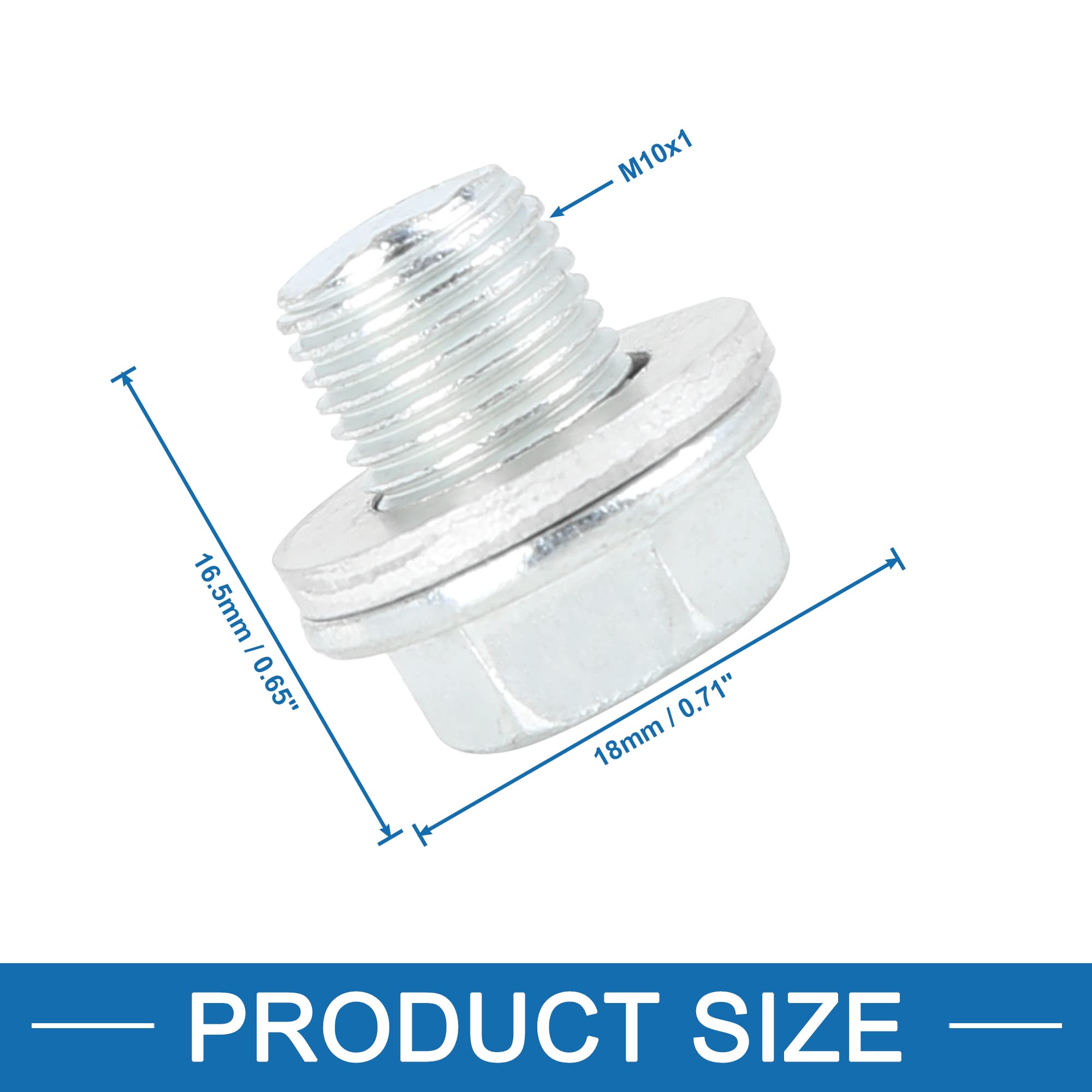 Tappi Scarico Olio DPTOOL Per Ford F150, Mustang, Bronco | Kit 7 Pezzi Con Strumento Rimozione - Foto 6