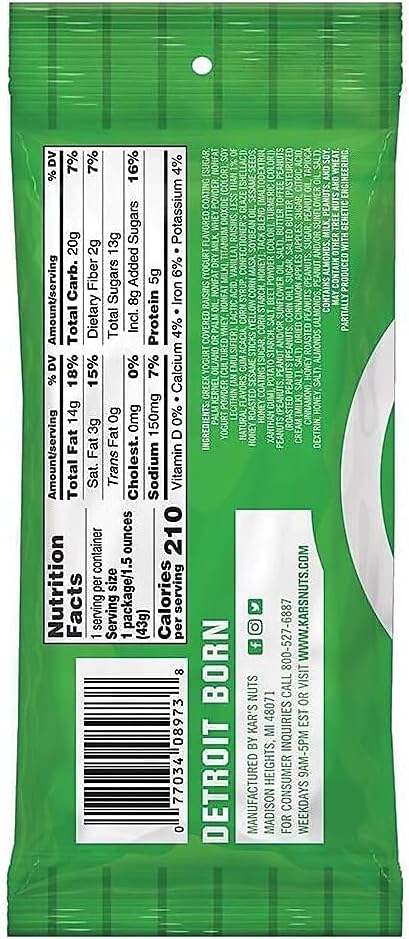 Kar's SN08361 Trail Mix Variety Pack, Assorted Flavors, 24/Box