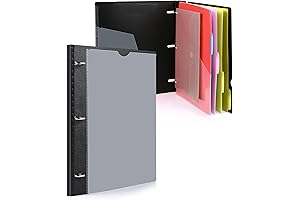 WOT I Telescoping Project Organizer, Expandable Capacity Refillable 3 Ring Binder Pocket Folder
