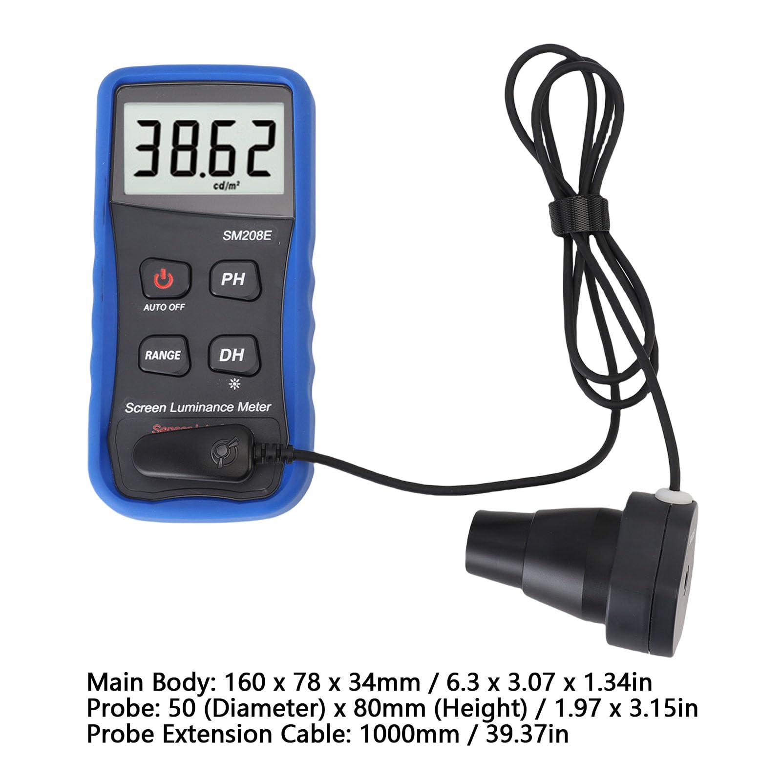 Fafeicy Medidor de Brillo de Pantalla, Medición Precisa, Almacenamiento de Datos, Calibración para Pantallas Profesionales y Fotografía