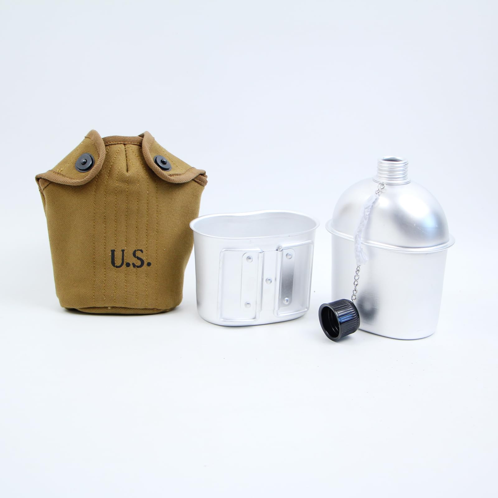 Amazon.com: WW2 WWII US M1910 Canteen Cover Cup Set With
