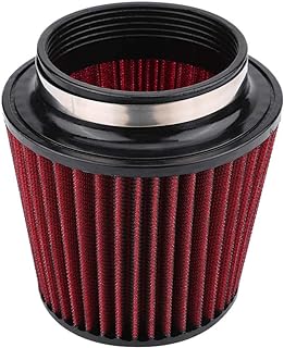 Universal Clamp On Air Filter丨 Universal Car Air Intake Filters Air Cleaners(100Mm) Air Filter丨 Universal Car Modification High Flow Inlet Air Intake Round Cone Air Filter(100mm/3.9in)