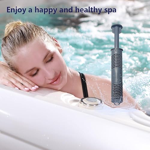 Miniatura 7 de Joepoe Cartucho de iones plateados para spa de aguas termales, 3 cartuchos de iones plateados grises para bañera de hidromasaje que mantienen el