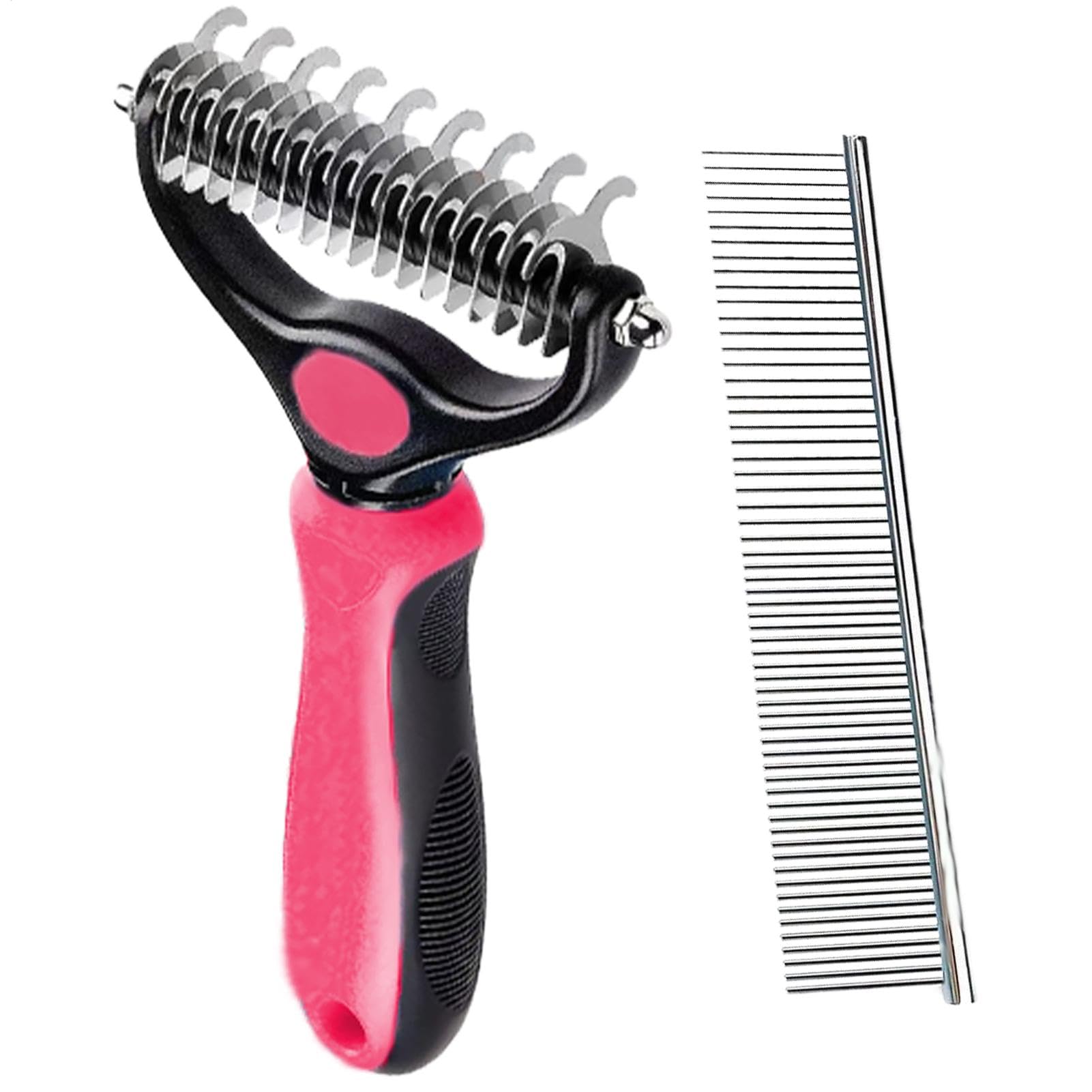 Dog Knot Remover Comb Double-Sided Dense-Toothed Straight Steel Comb