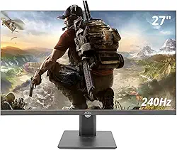 Monitor Gamer 27" 240Hz 1ms IPS Full HD (1920x1080) com Ajuste Inclinação, Entradas HD.MI e DisplayPort e Suporte VESA - Preto