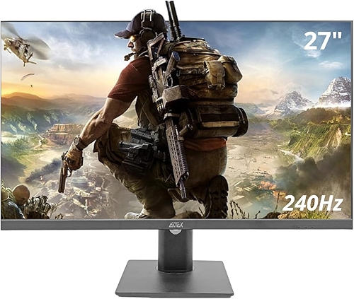 Monitor Gamer 27" 240Hz 1ms IPS Full HD (1920x1080) com Ajuste Inclinação, Entradas HD.MI e DisplayPort e Suporte VESA - Preto