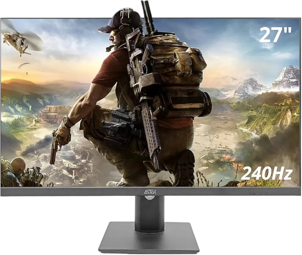 Monitor Gamer 27" 240Hz 1ms IPS Full HD (1920x1080) com Ajuste Inclinação, Entradas HD.MI e DisplayPort e Suporte VESA - Preto