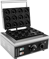 Vista 1 de Máquina comercial de donas de gofres con 12 agujeros, 110 V, 1550 W, calefacción de doble cara a 122.0-572.0 °F para donas eléctricas