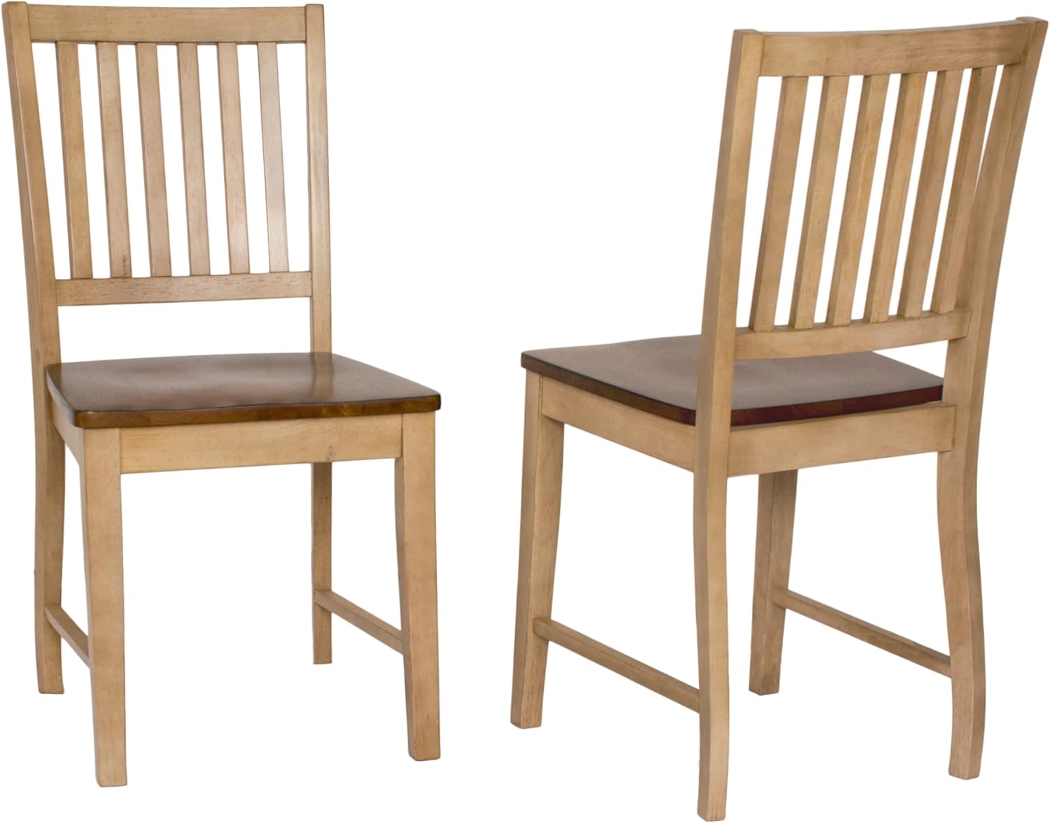 Sunset Trading Brook Slat Back Dining Chair | Set of 2