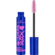 essence I Love Extreme Volume Waterproof Mascara, Black (Pack of 1)