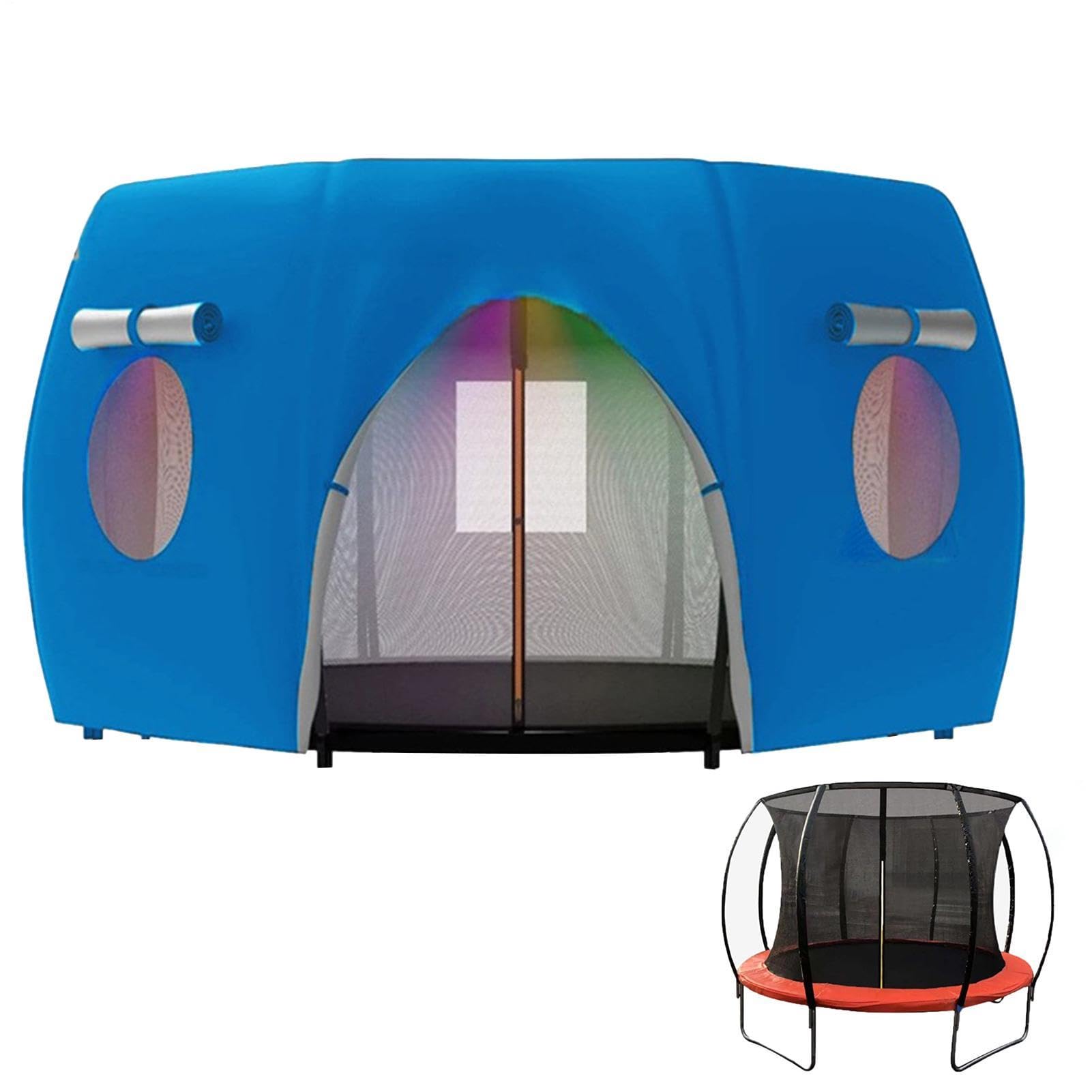 Lantern Pumpkin Trampoline Tent | 210D Silver-Coated Oxford Cloth, UV Protection Rain Shield | For Camping Garden Outdoor Backyard Patio Home Gym