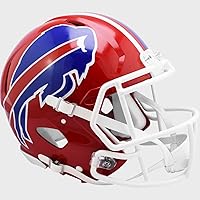 Buffalo Bills 1987-2001 Throwback Riddell Speed Full Size Replica Helmet - NFL Autograph Display Collectible
