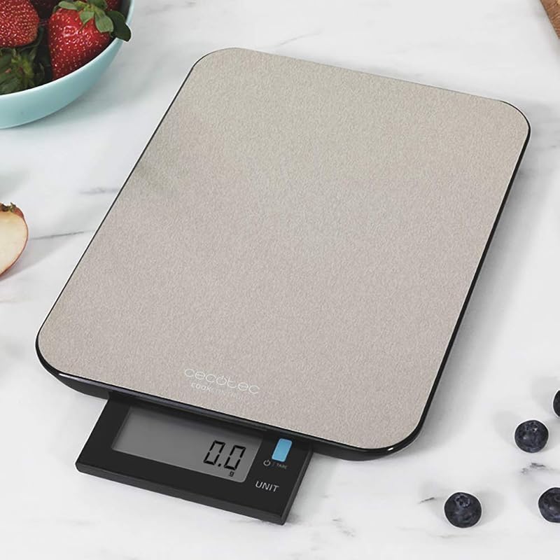Cecotec Cook Control digitális konyhai mérleg rozsdamentes acél LCD kijelzővel