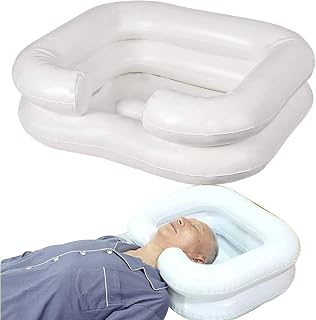 cabelo inflável - Banheira xampu para cabeceira e na cama | Bandeja xampu para idosos, deficientes, grávidas, feridos, acamados, deficientes Wellnoon