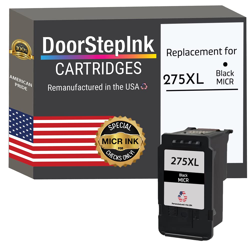 Amazon.com: DoorStepInk 275XL Black MICR Remanufactured Ink