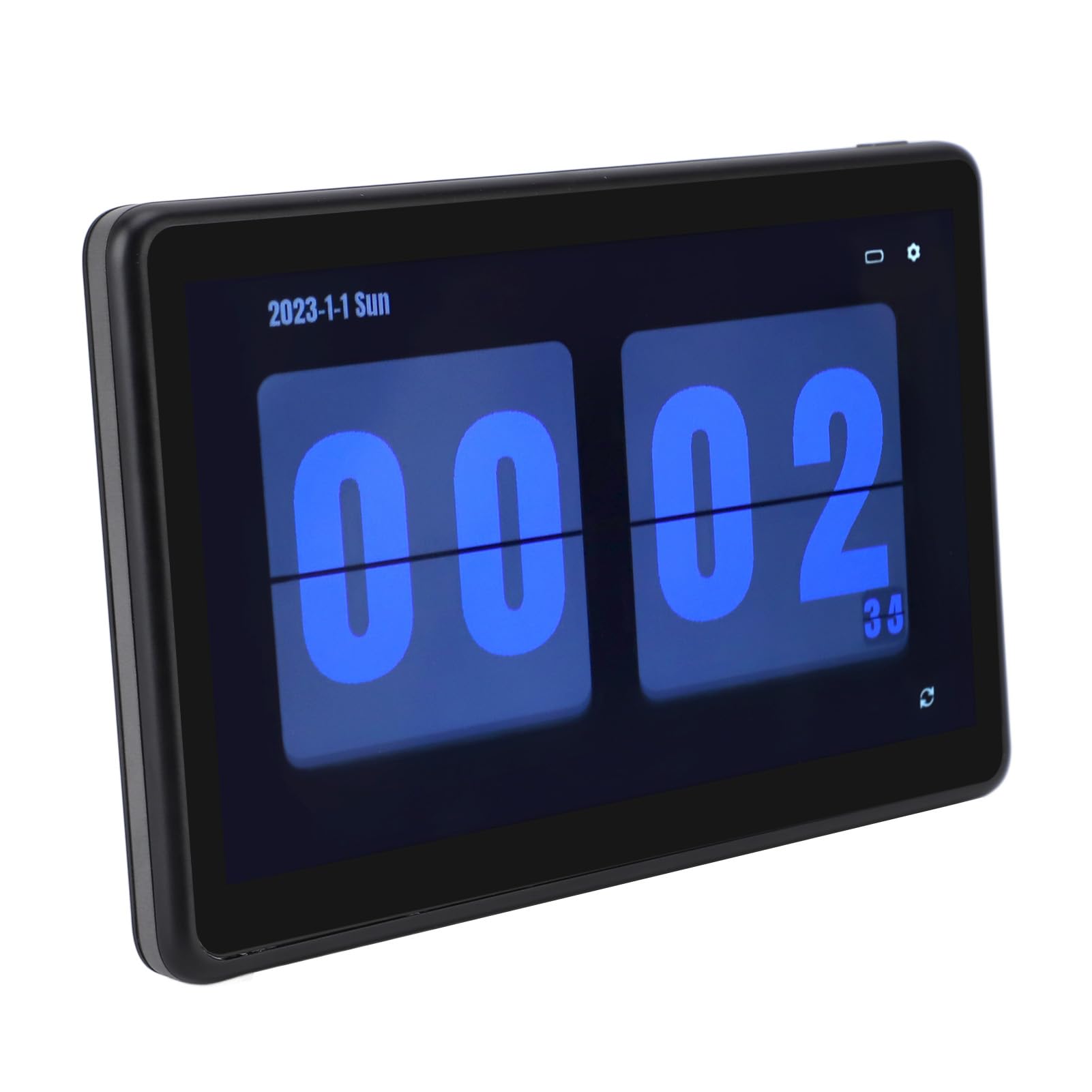 Fafeicy Wireless LCD Digital Flip Clock z domową prognozą Pogody Użyj Wielofunkcyjnego Cyfrowego Zegarka Komputerowego