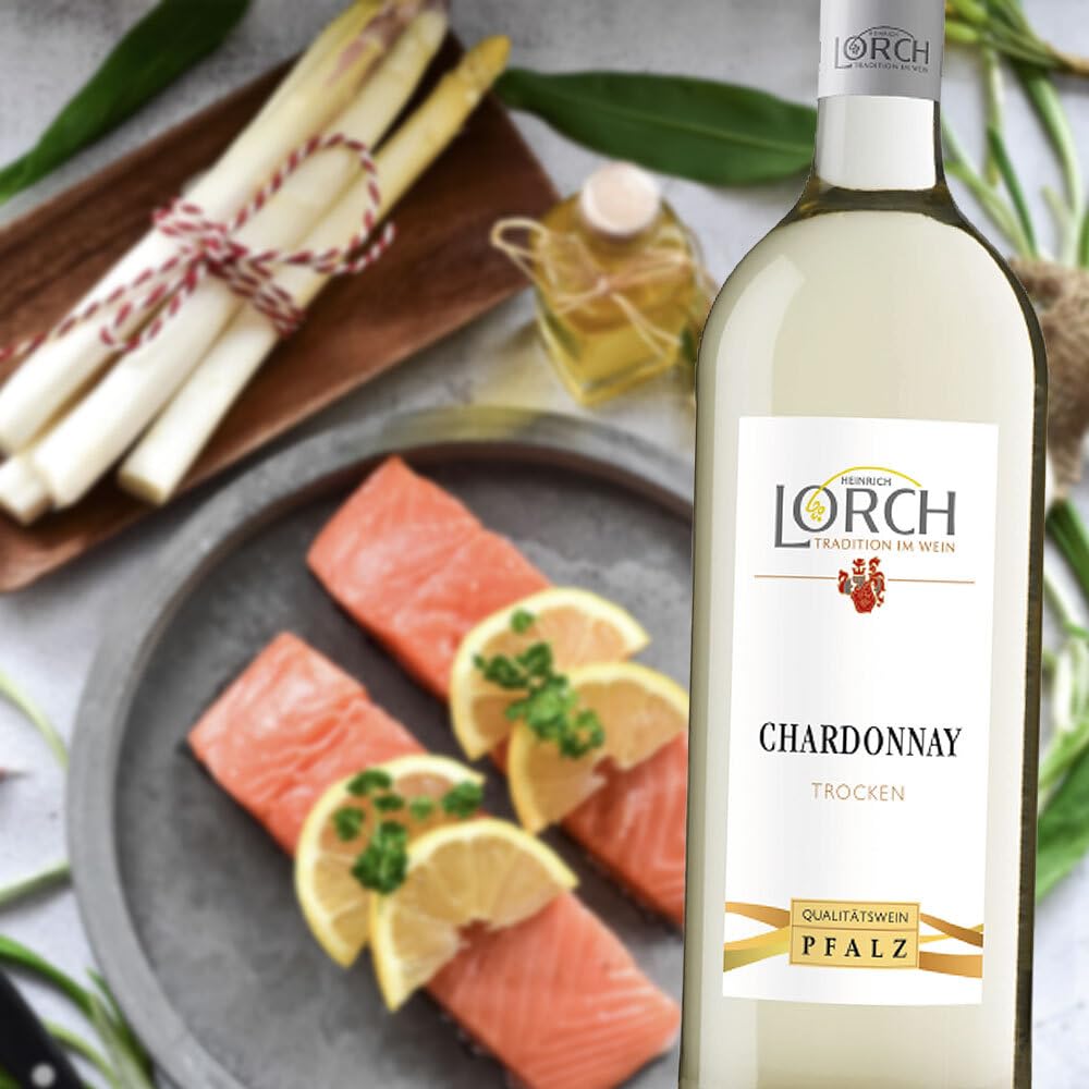 Lorch Chardonnay QbA, trocken, sortenreines Weinpaket + VINOX Winecards (6x1,0l)