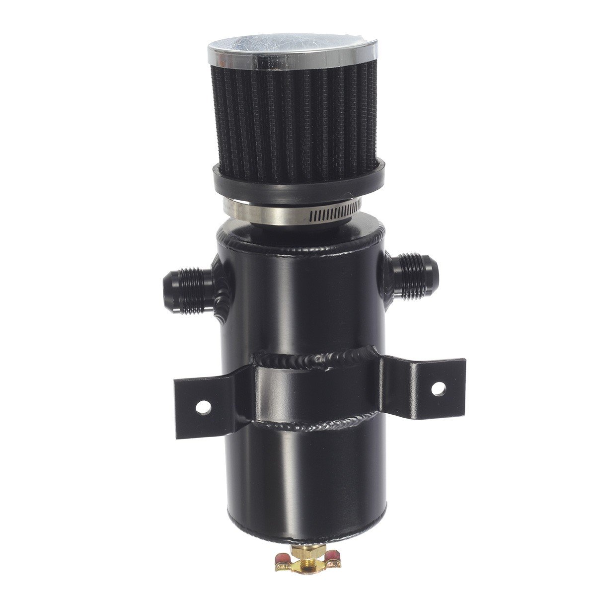 Buy Universal 750ML 10AN Aluminum Baffled Oil Catch Can Breather Can
