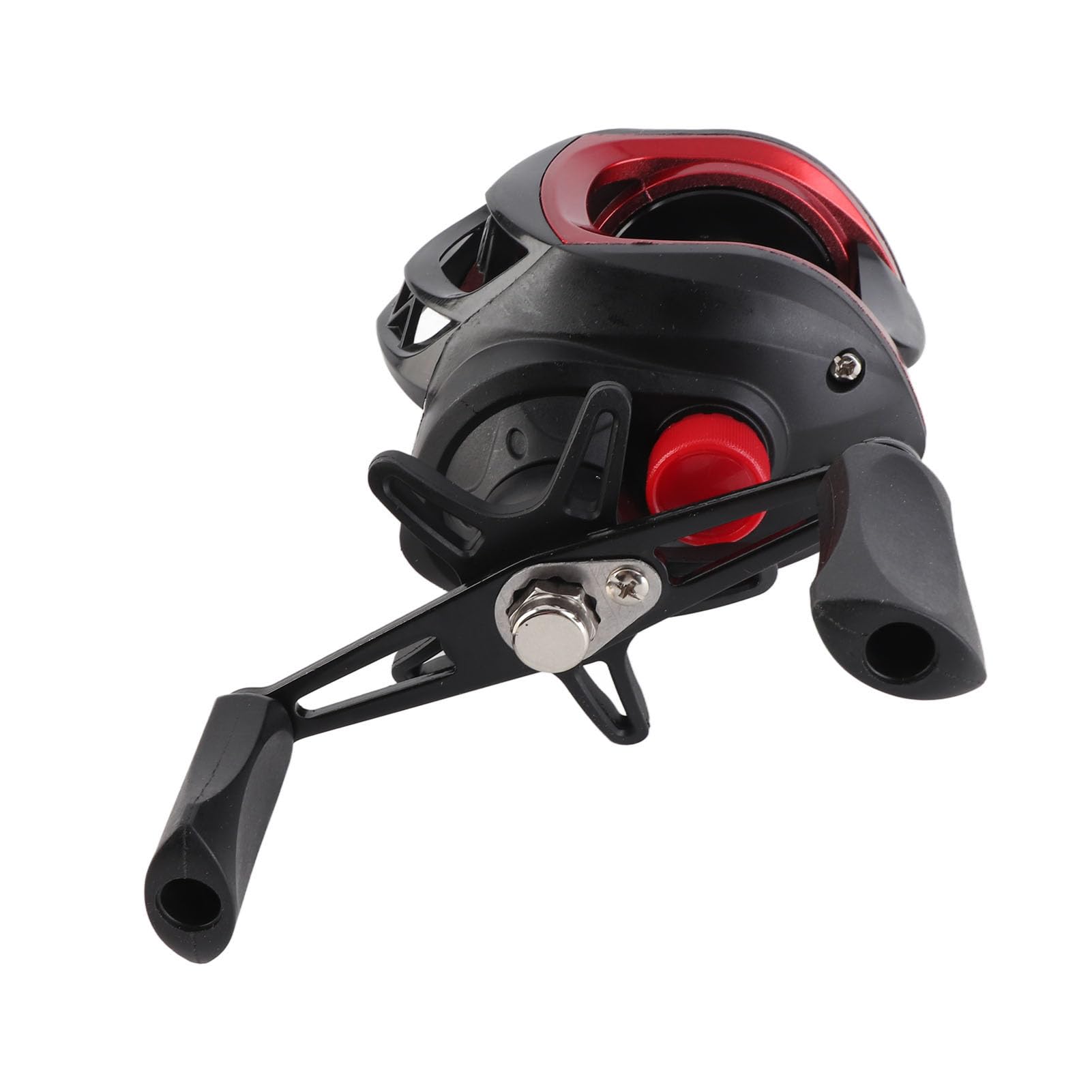 Baitcasting Reel Baitcaster Moulinet De Pêche en Métal Longue Fonte Puissant 7.2:1 Rapport De Vitesse 8kg Force De Freinage pour l'eau Salée en Eau Douce Pêche sur Glace
