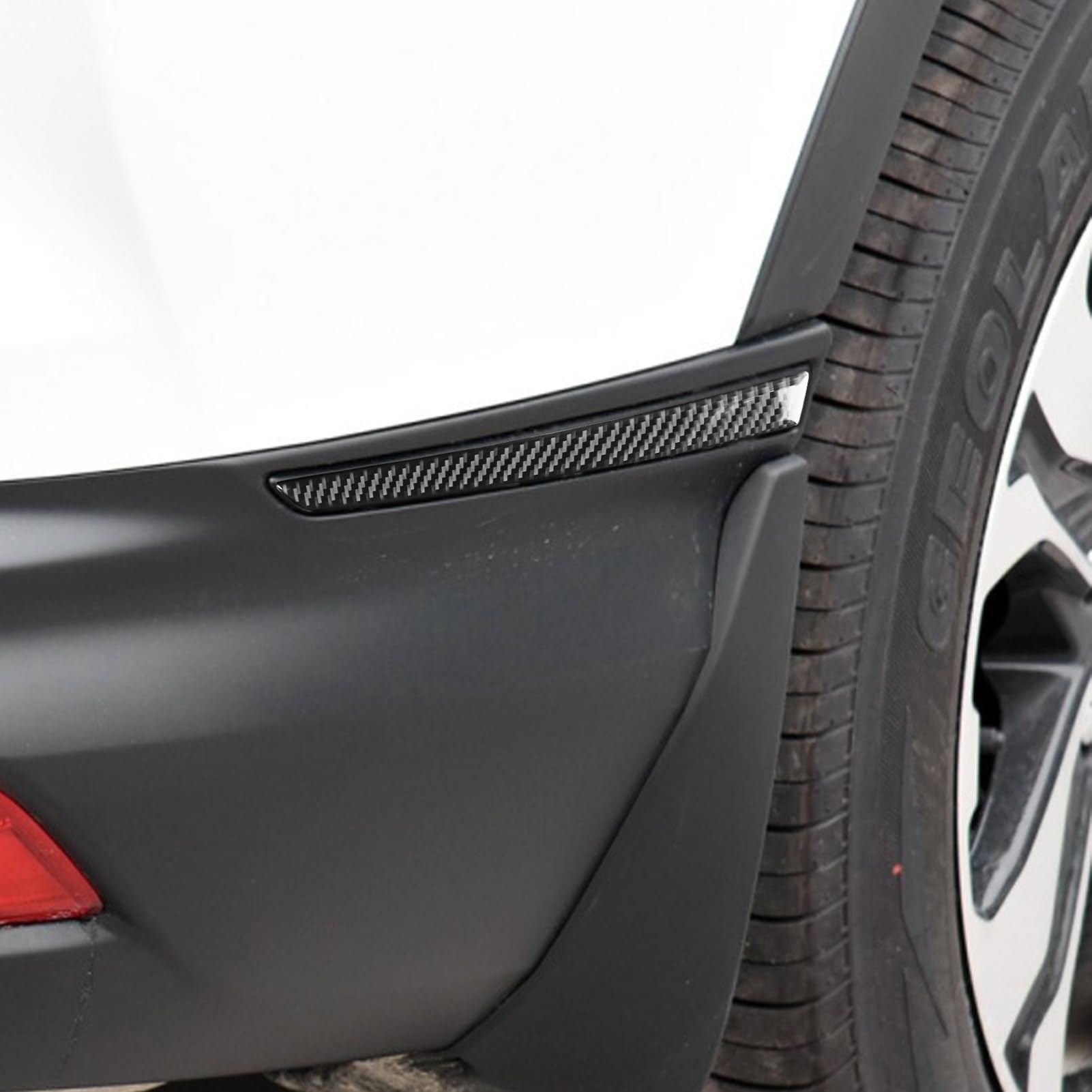 Fobren Real Premium Carbon Fiber Compatible with Honda CRV 2017 2018 2019 2020 2021 Accessories Car Exterior Crash bar Cover Sticker Decal Auto Interior Trim