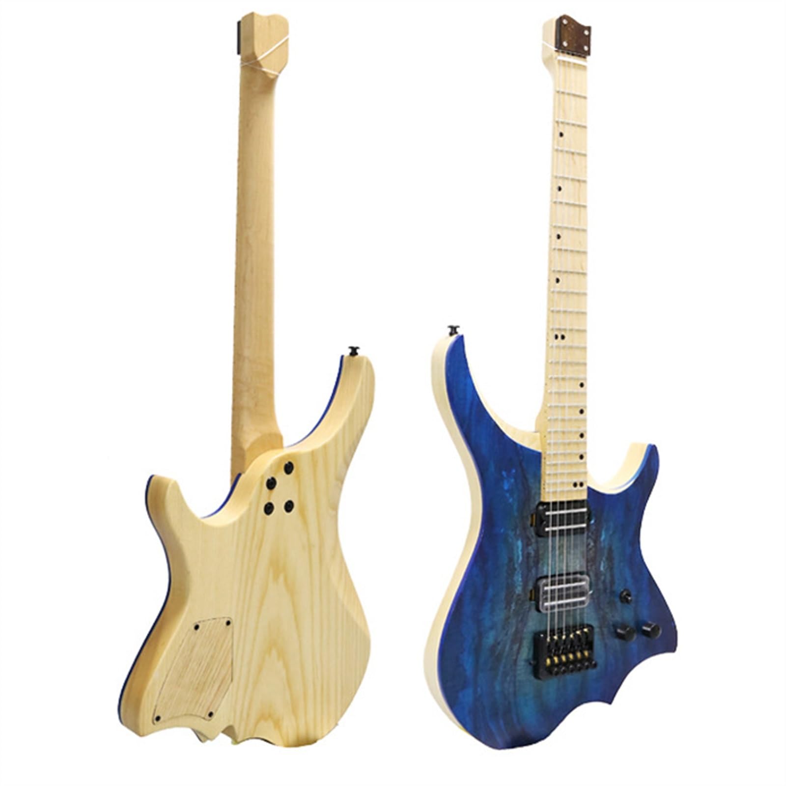 Chitarra Elettrica Headless A 24 Tasti Corpo In Legno Di Frassino Tastiera In Acero Con Pickup HH Professionale Chitarra Elettrica Senza Testa