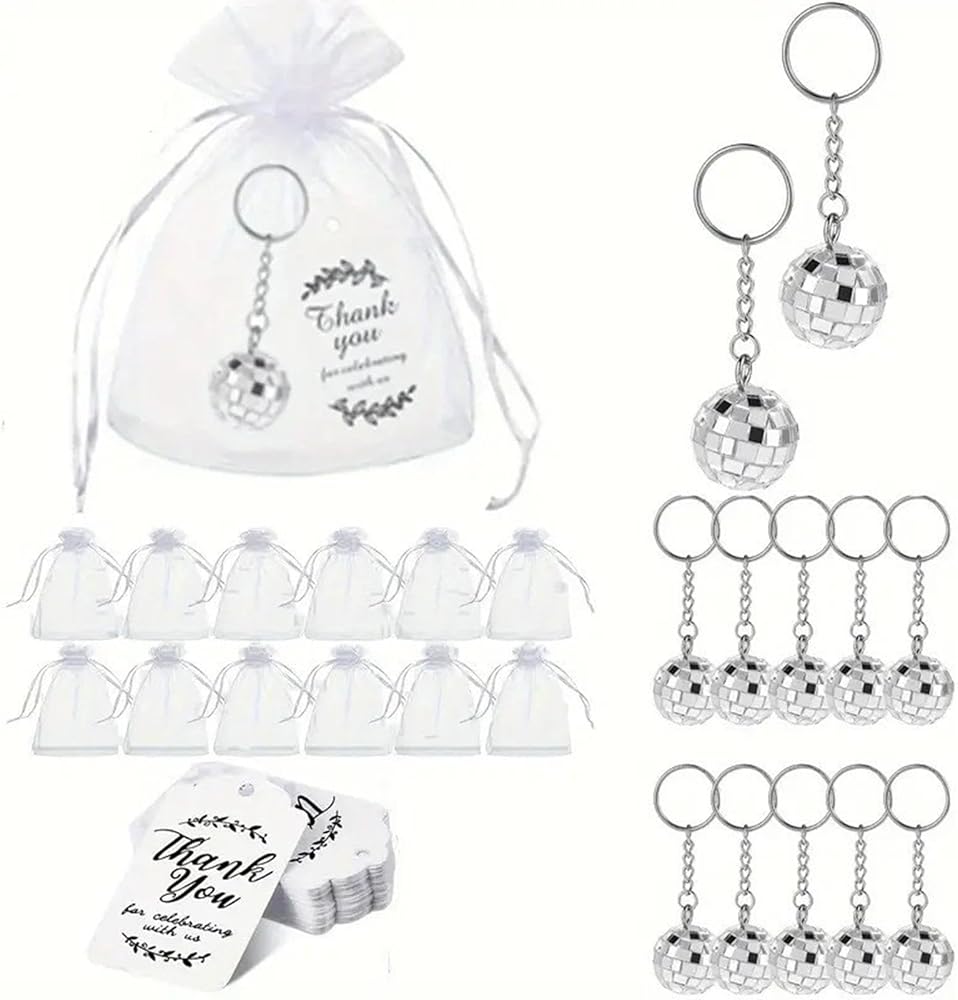 Amazon.co.jp: ミラーボールキーホルダー、ミラーボールキーホルダー