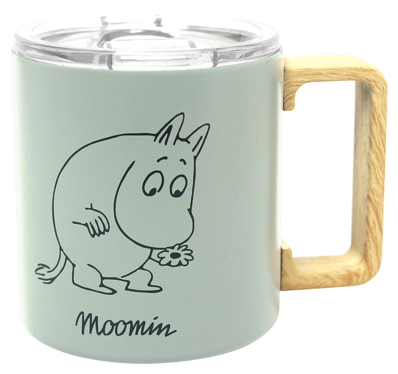 Amazon.co.jp: MOOMIN ステンレスマグカップ 350ml 木風ハンドル