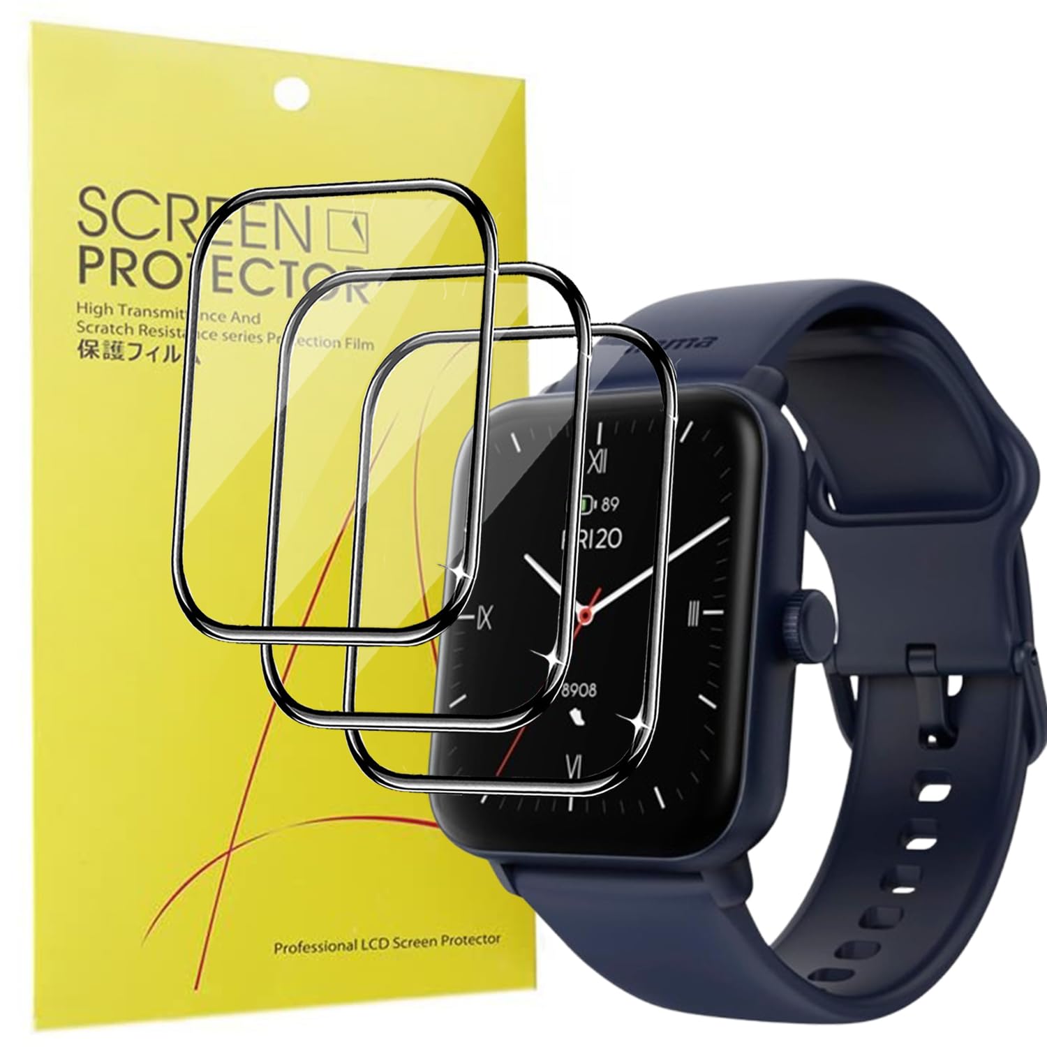 Ecultor Schutzfolie Für Hama Smartwatch 6010 - 2x 3D Vollschutz Made In Germany