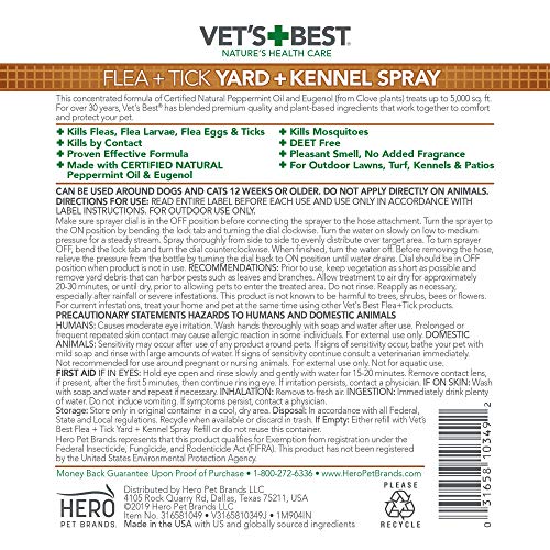 Vet's Best Flea and Tick Yard and Kennel Spray Yard Treatment Spray