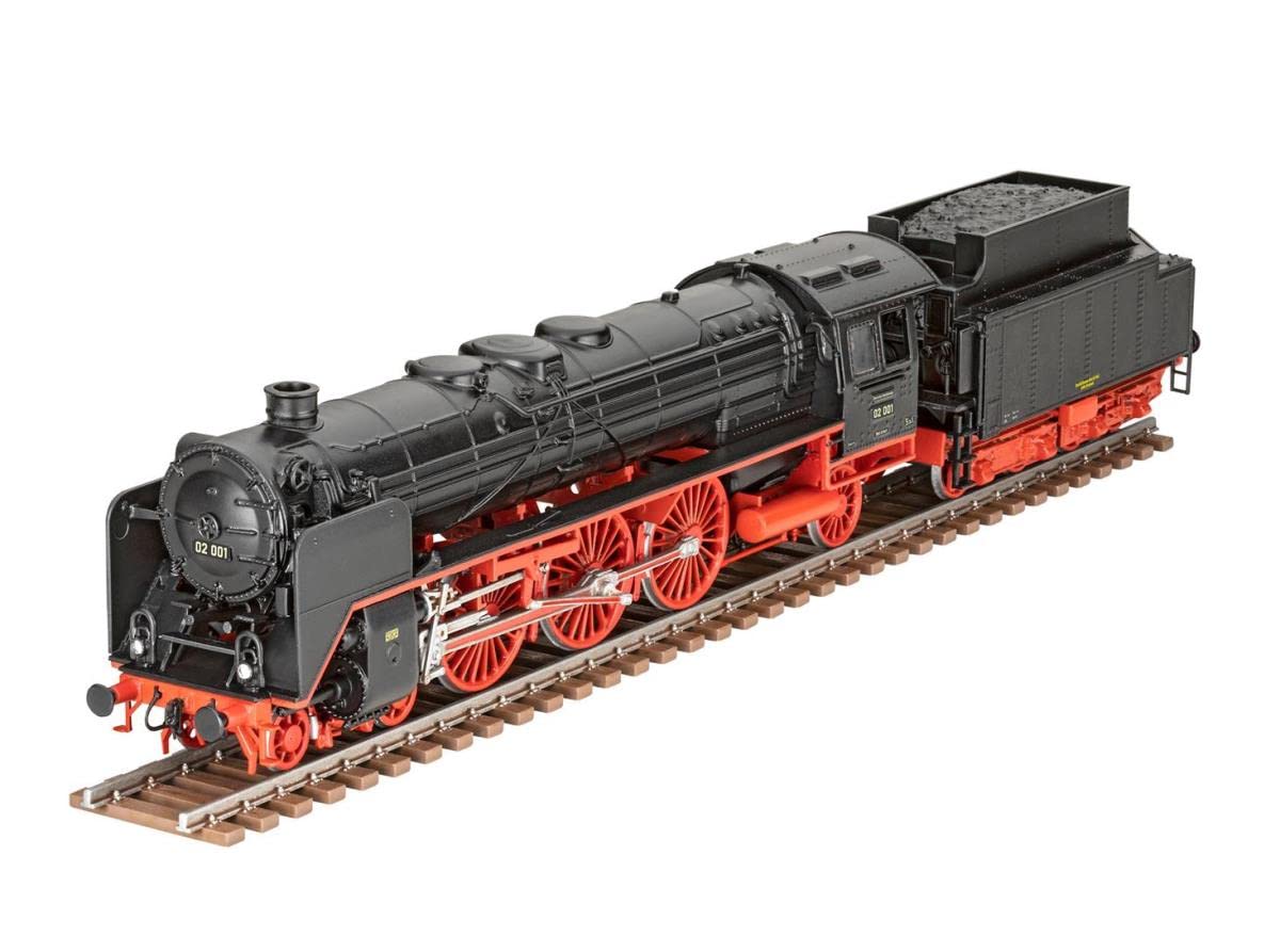 Revell 02171 Schnellzuglokomotive BR02 & Tender 2'2' T30 skala 1:87 niezabudowany/niepomalowany plastikowy model zestaw